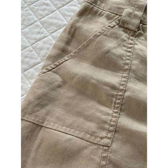 Eddie Bauer Linen Midi Skirt Tan Size 6 - Picture 8 of 14